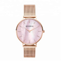 waterproof china oem pink gold japan movt quartz watch stainless steel back watch women wristwatch lady